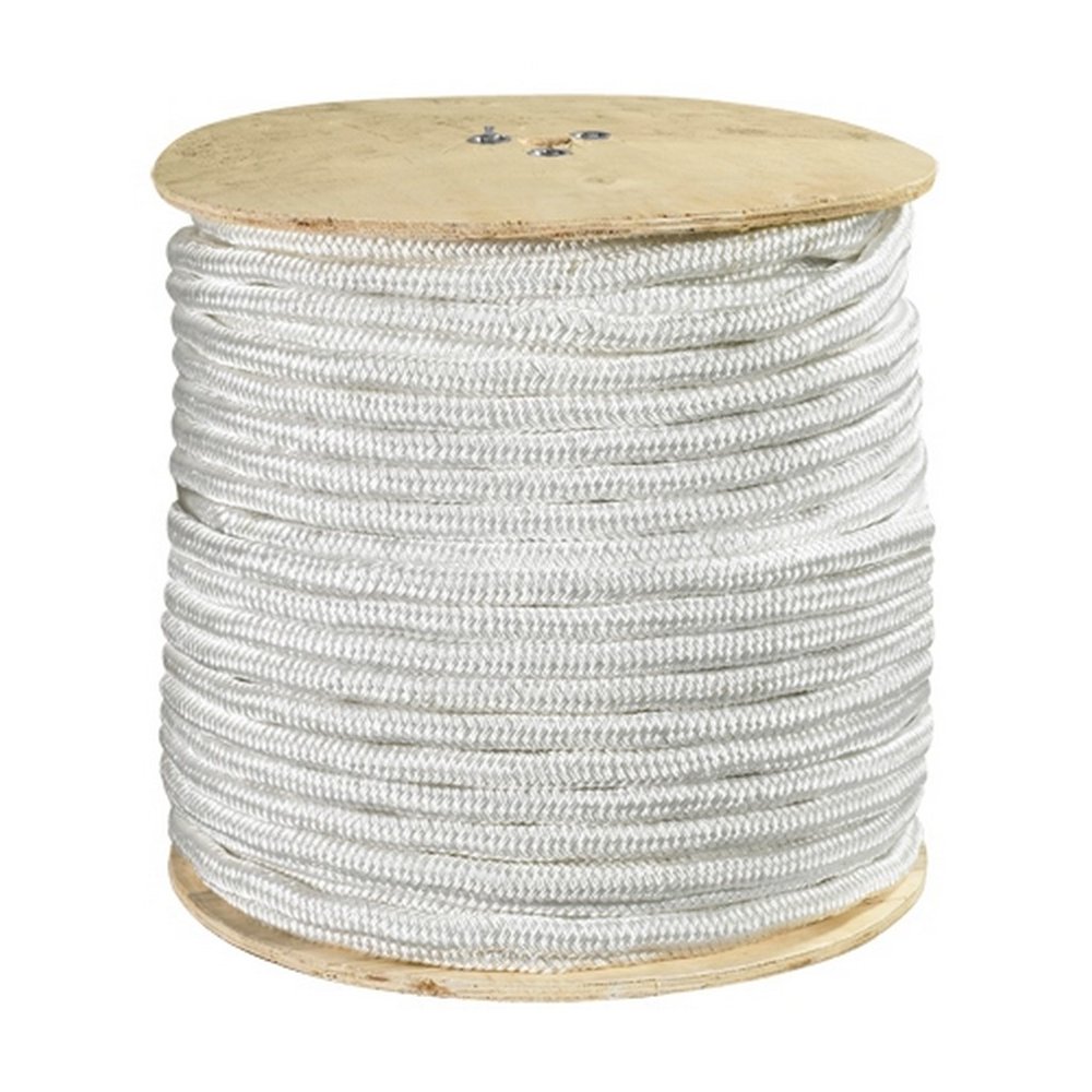 Nylon Rope -  White - Single Braid (Priced by Size) 