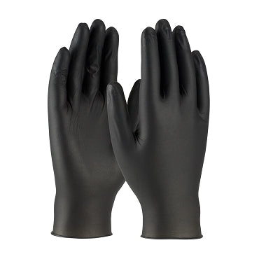 6 Mil Nitrile Grip Texture Gloves - Black, (Sold by the Box)