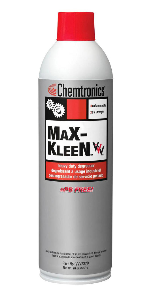 Chemtronics Max Kleen Tri-V Heavy Duty, non-Flammable Degreaser (Sold by the can,    12 can minimum)